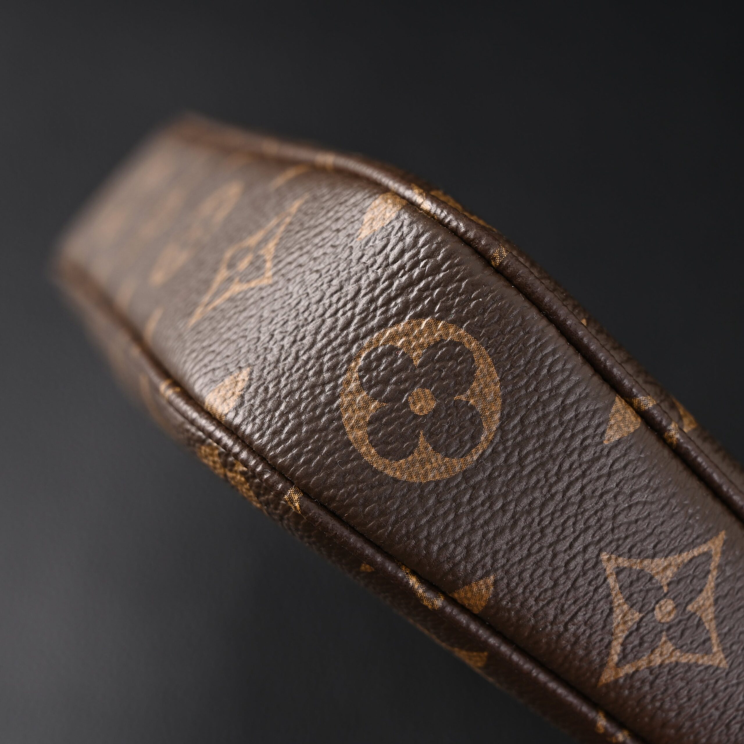 Louis Vuitton Pochette Accessoires Monogram Canvas Clutch Bag – Brown with Gold Chain (M82766) - Image 10