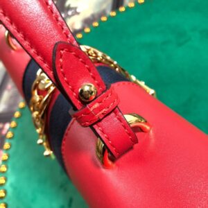 Gucci GG Sylvie Leather Medium Top Handle Bag - Image 3