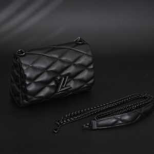 Louis Vuitton GO-14 MM Quilted Leather Chain Shoulder Bag – Black - Image 2