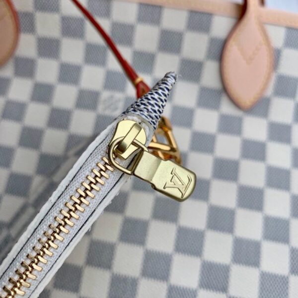 Louis vuitton NEVERFULL MM damier azur Beige