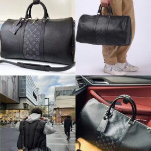 Louis Vuitton Keepall Bandoulière 50 – Monogram Eclipse Canvas Travel Bag