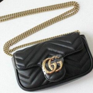 Gucci GG Marmont matelassé leather super mini bag
