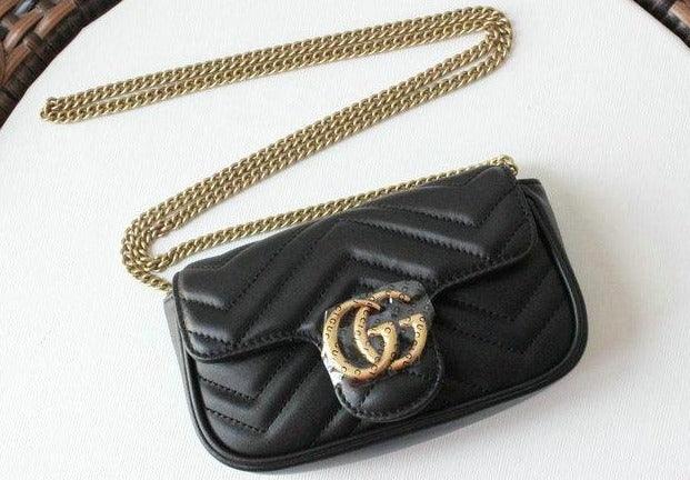 Gucci GG Marmont matelassé leather super mini bag - Image 1