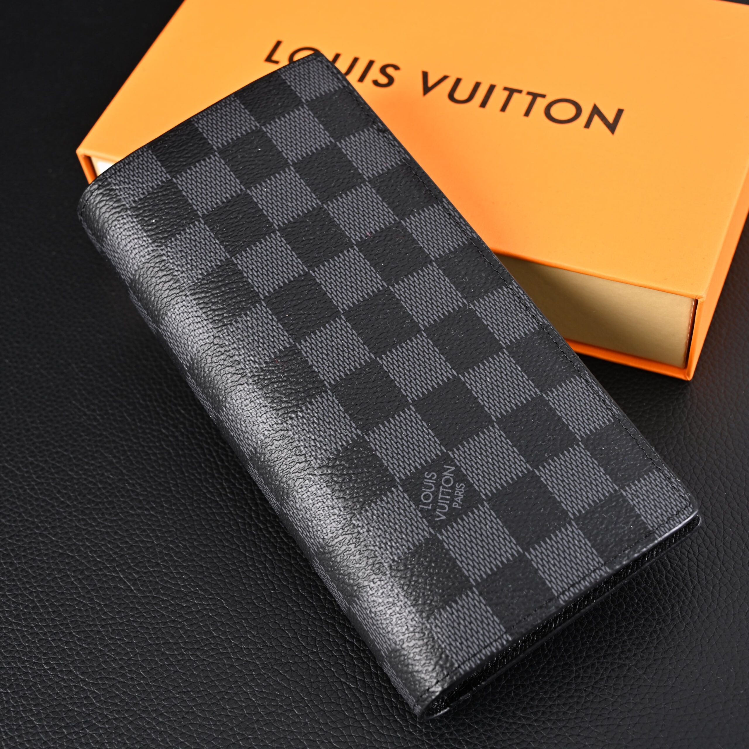 Louis Vuitton Brazza Wallet – Damier Graphite Canvas Long Bifold (N62665) - Image 3