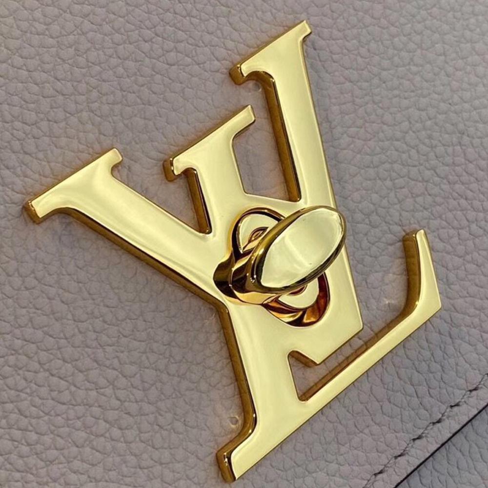 Lv Twist Chain Wallet Light Pink Grain Leather - Image 8