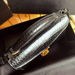 YSL Cassandra Mini Top Handle Bag Black - Image 3
