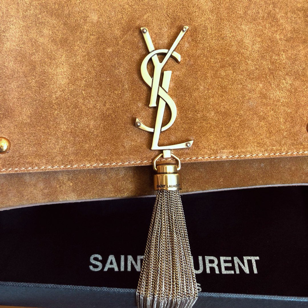 YSL Kate Medium Suede Bag With Tassel - Image 2