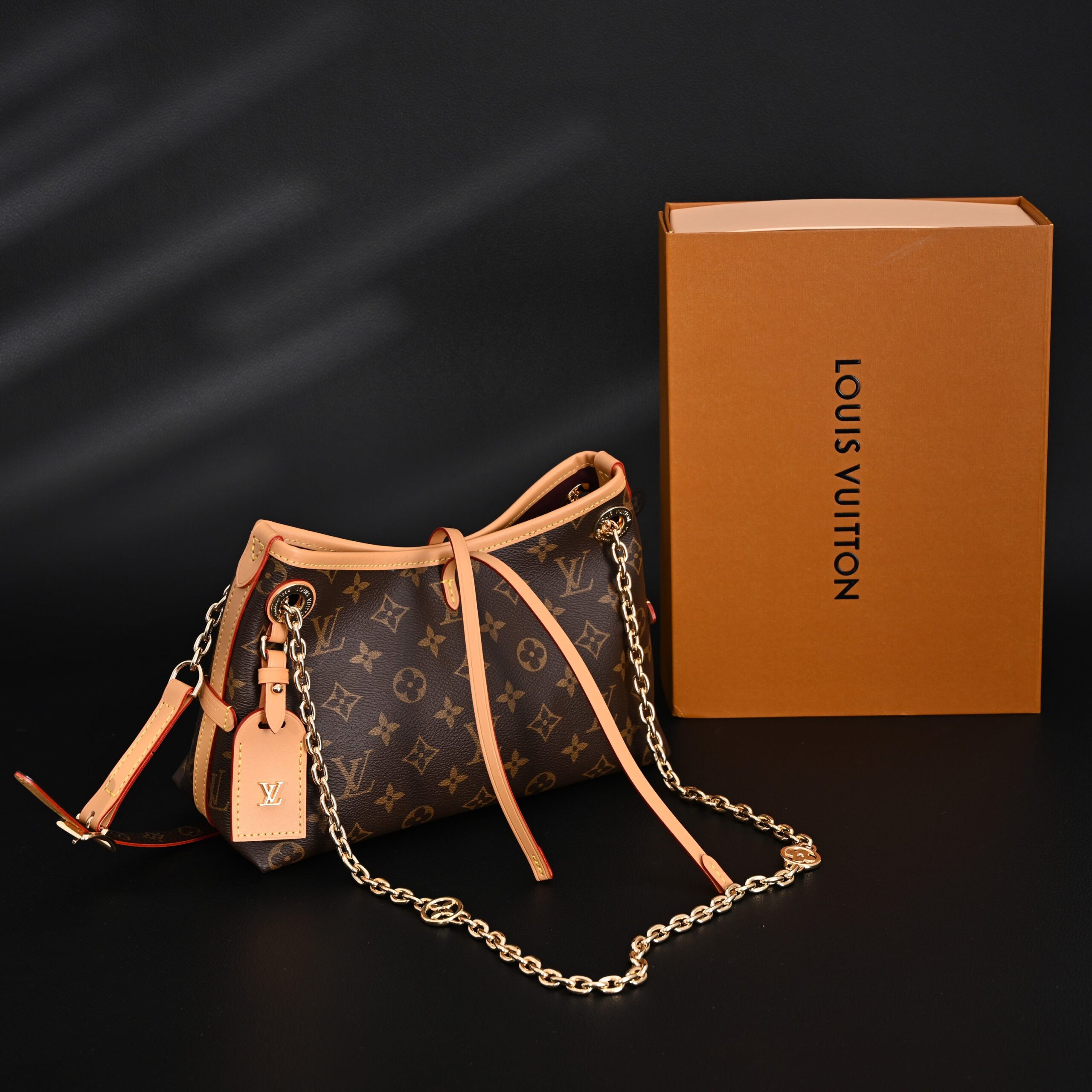 Louis Vuitton CarryAll BB Monogram Canvas Shoulder Bag – Classic Brown (M13014) - Image 1