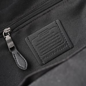Coach West Backpack – Signature Canvas in Black/Grey - Image 10