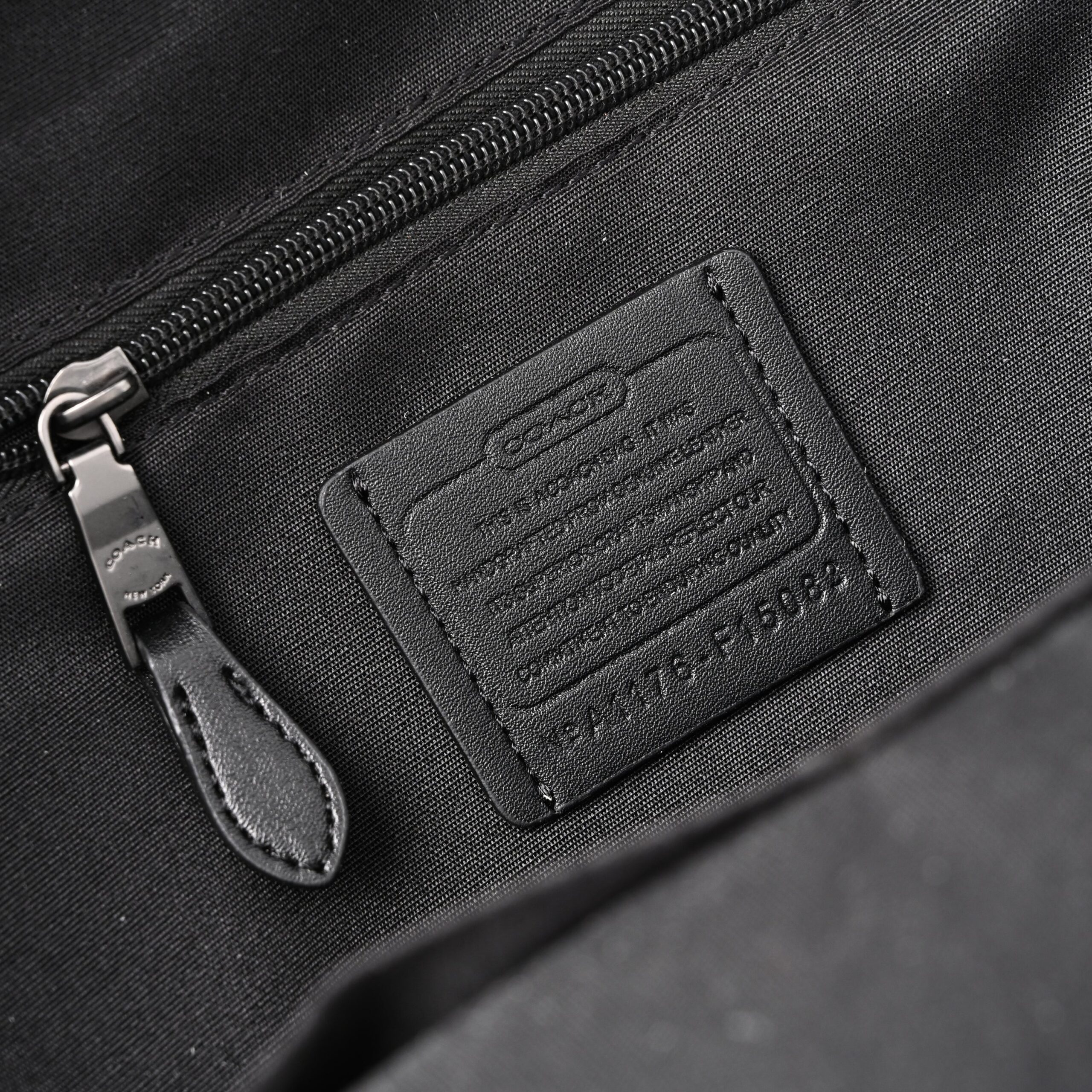 Coach West Backpack – Signature Canvas in Black/Grey - Image 10