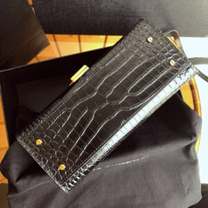 YSL Cassandra Mini Top Handle Bag Black - Image 5