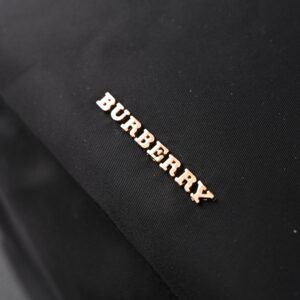Burberry The Rucksack – Black Nylon & Leather Backpack with Gold-Tone Hardware - Image 3