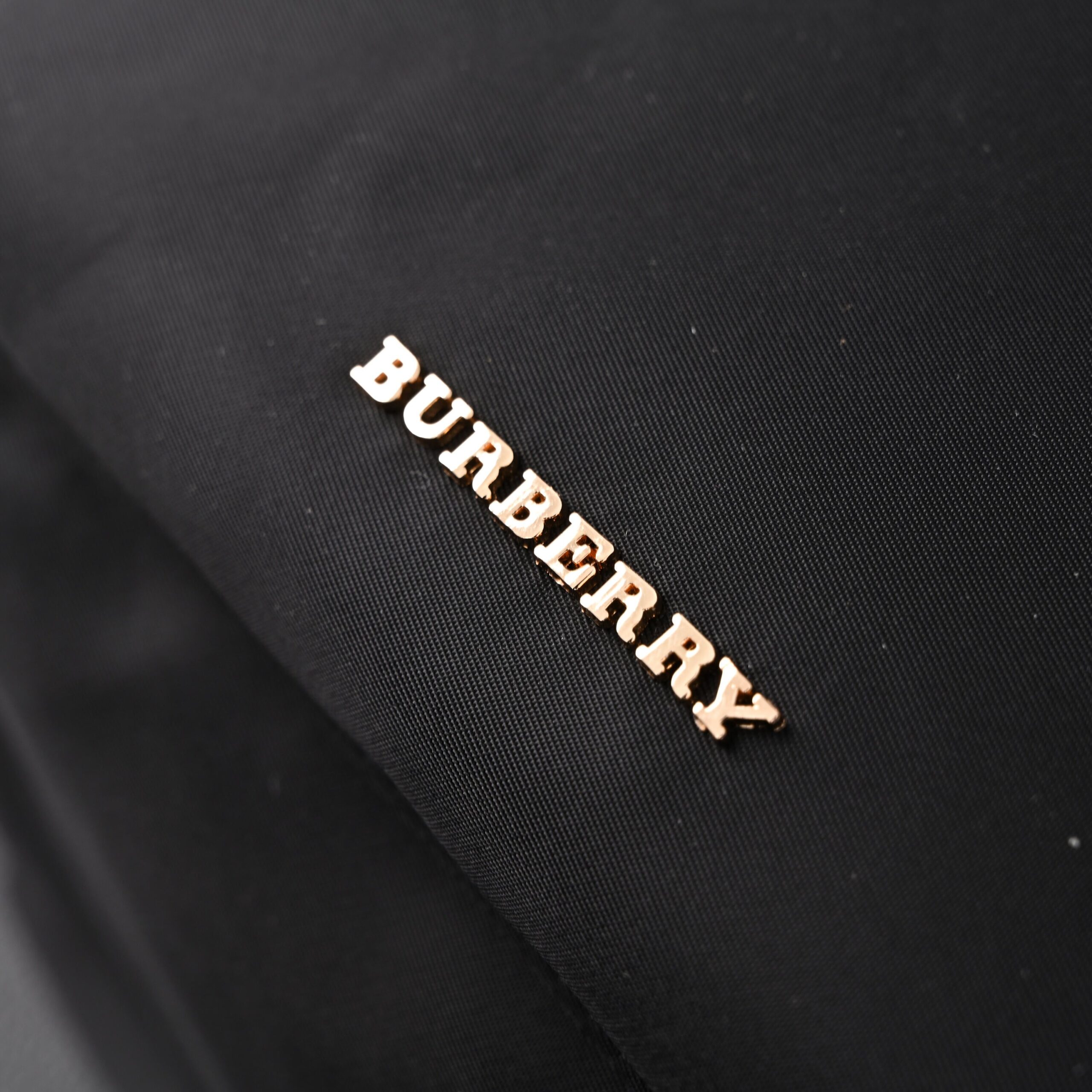 Burberry The Rucksack – Black Nylon & Leather Backpack with Gold-Tone Hardware - Image 3