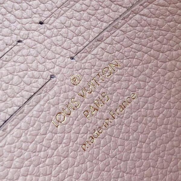 Lv Twist Chain Wallet Light Pink Grain Leather