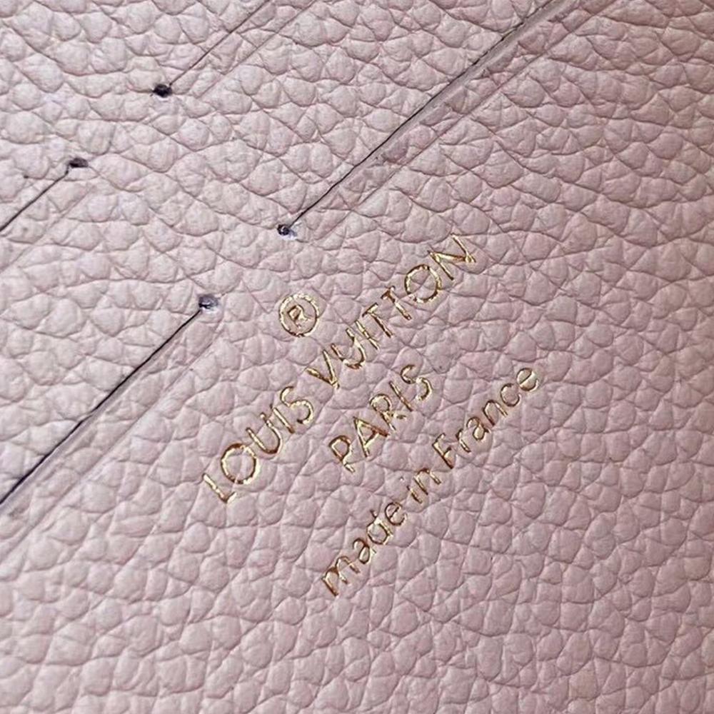 Lv Twist Chain Wallet Light Pink Grain Leather - Image 3