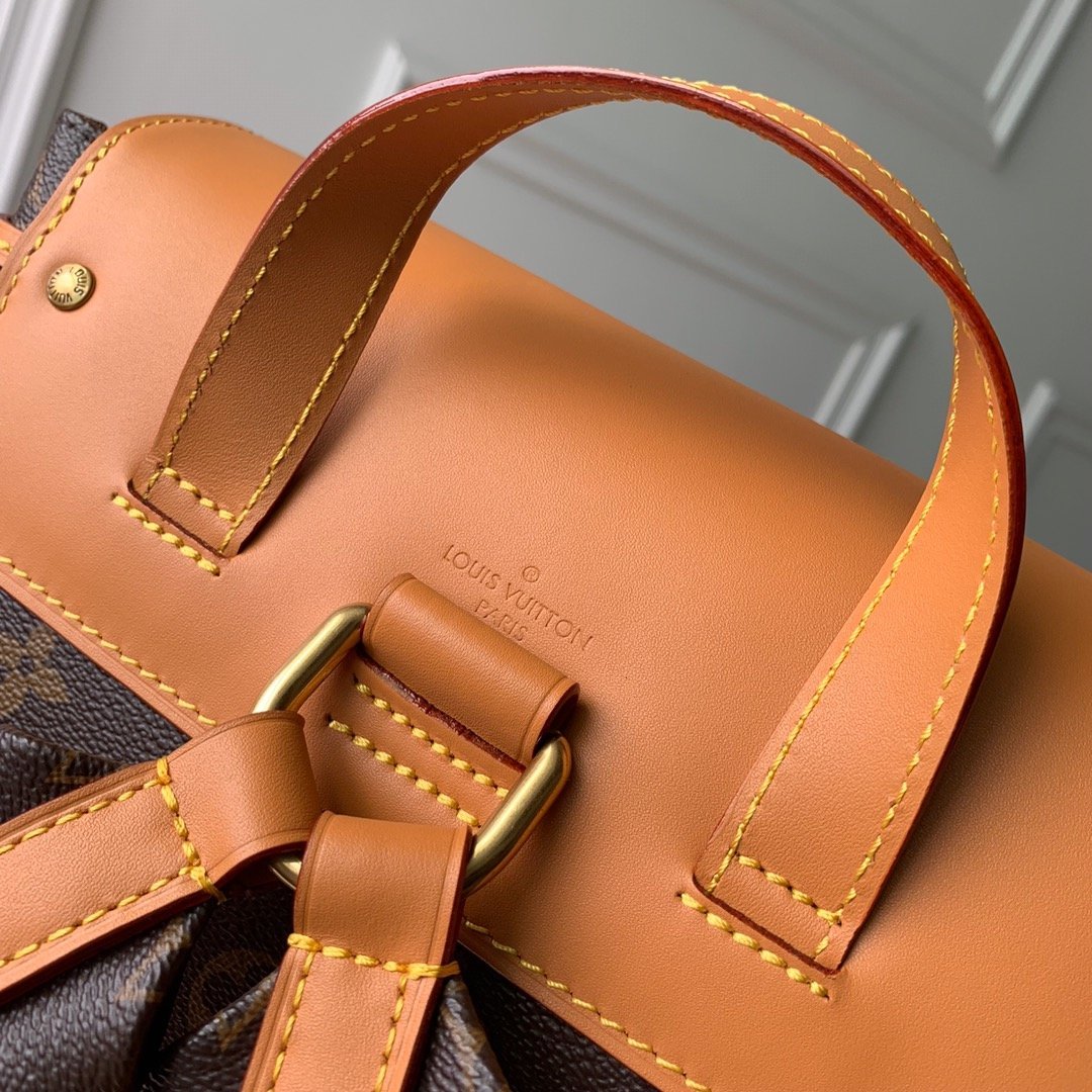 Louis Vuitton Trio Backpack Travel Bag M44658 Gold Chain Monogram LV - Image 3