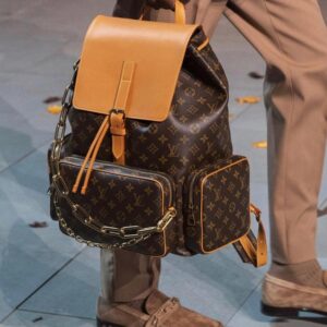 Louis Vuitton Trio Backpack Travel Bag M44658 Gold Chain Monogram LV - Image 4