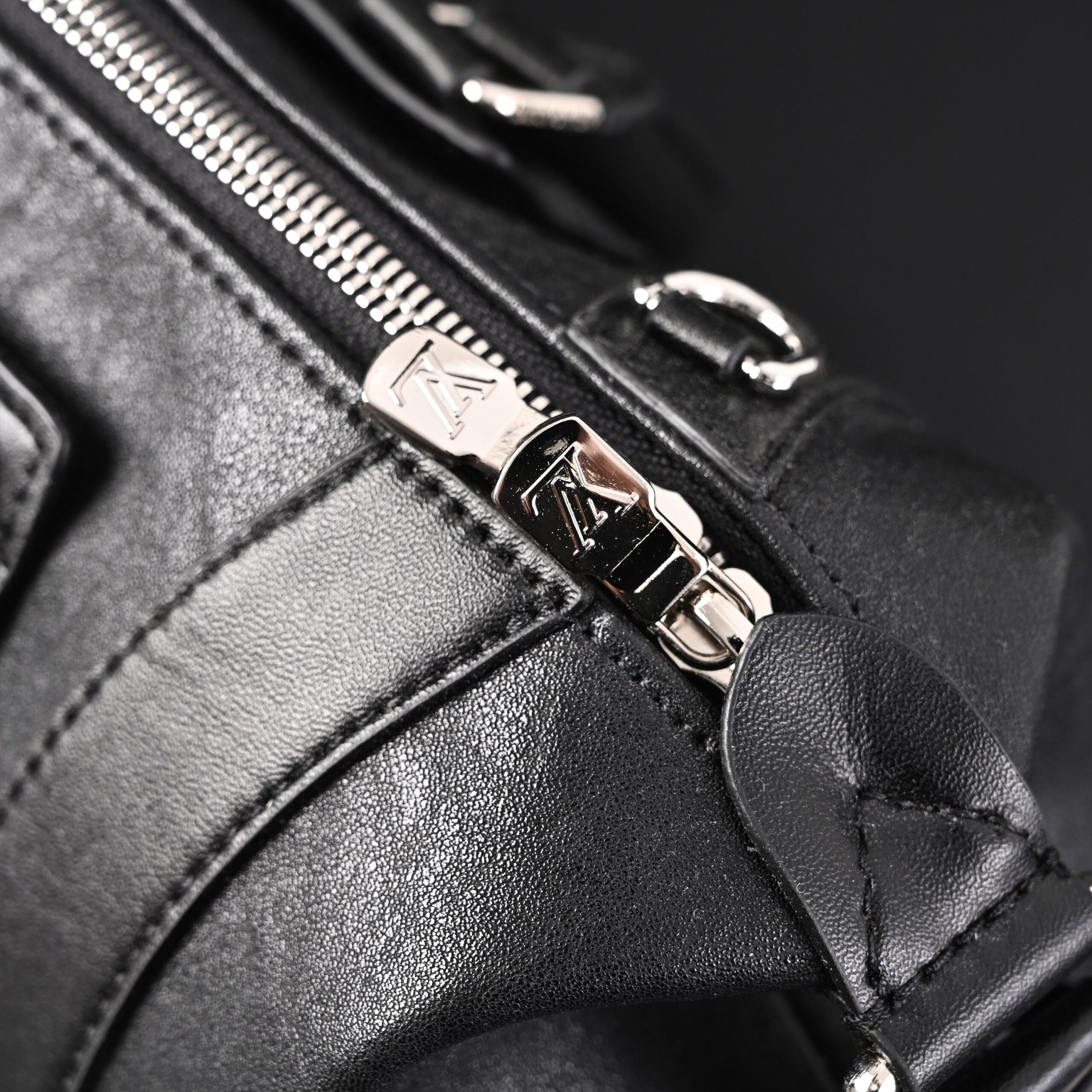 Louis Vuitton Nano Biker Bag in Black Lambskin Leather – Top Handle & Shoulder Carry (M14623) - Image 4