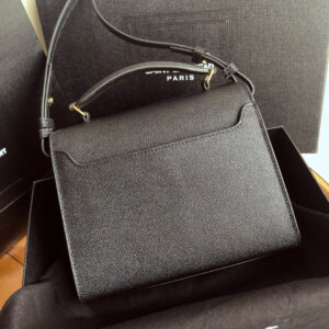YSL Cassandra Mini Top Handle Bag Black - Image 4