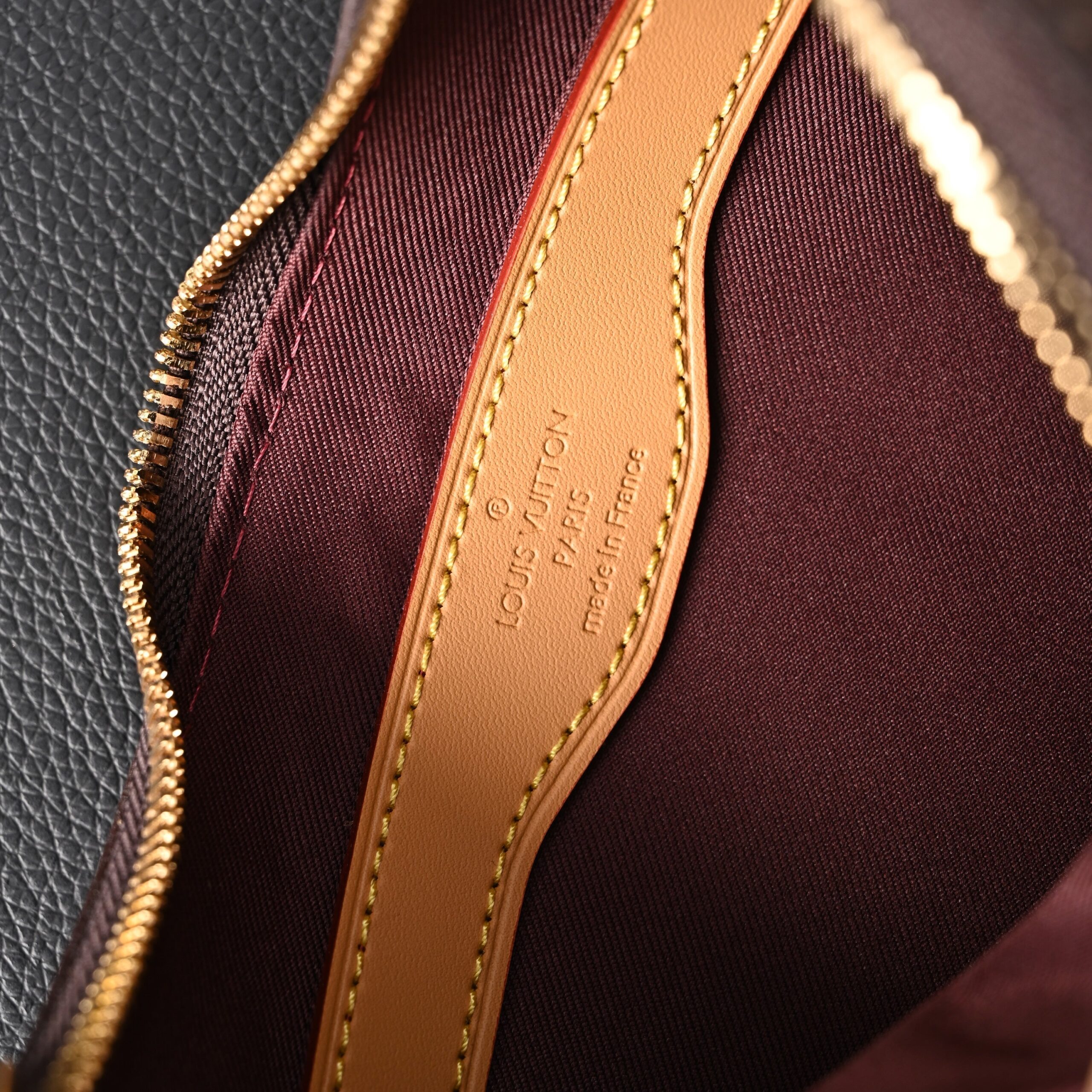 Louis Vuitton Boulogne Monogram Canvas Shoulder Bag – Classic Brown with Vachetta Leather Trim (M45832) - Image 6