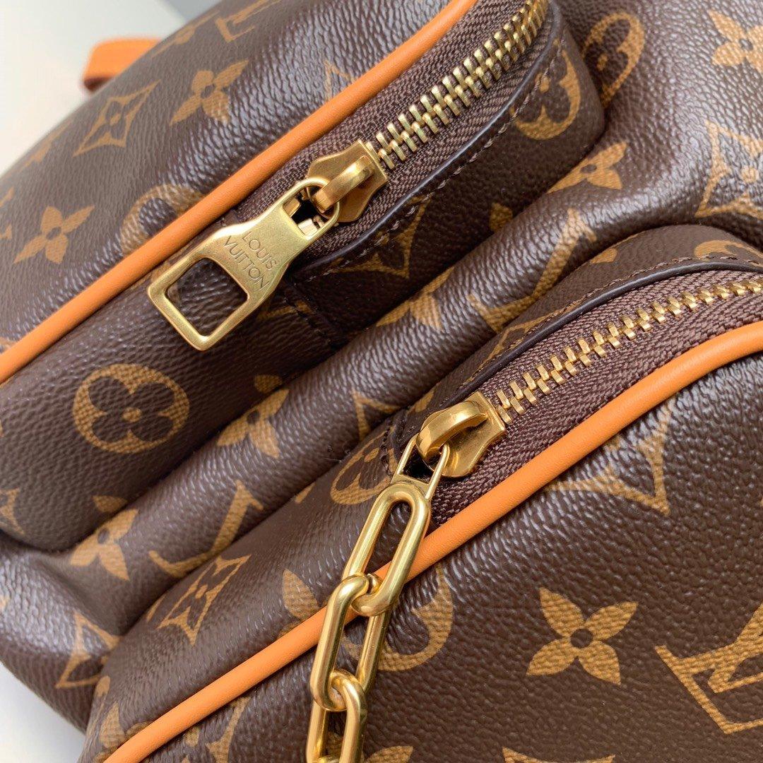 Louis Vuitton Trio Backpack Travel Bag M44658 Gold Chain Monogram LV - Image 5