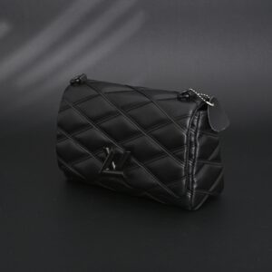 Louis Vuitton GO-14 MM Quilted Leather Chain Shoulder Bag – Black