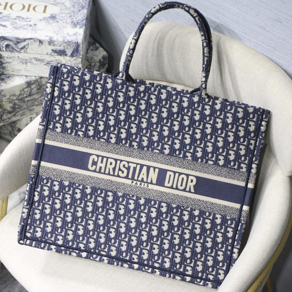 Dior Book Tote Blue - Image 1