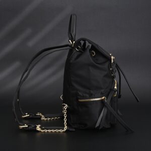 Burberry The Rucksack – Black Nylon & Leather Backpack with Gold-Tone Hardware - Image 4