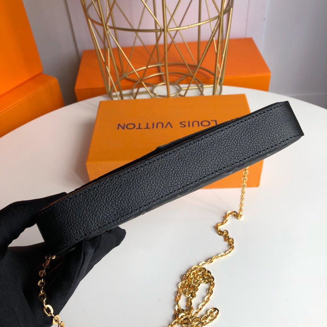 Louis Vuitton félicie pochette Black - Image 8