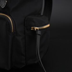 Burberry The Rucksack – Black Nylon & Leather Backpack with Gold-Tone Hardware - Image 5