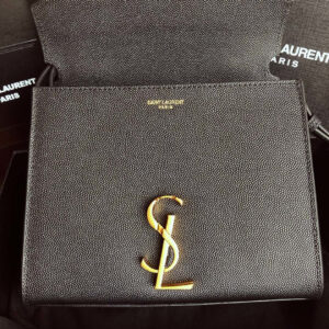 YSL Cassandra Mini Top Handle Bag Black - Image 5
