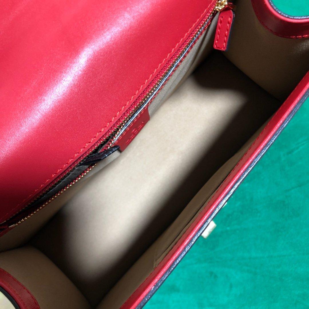 Gucci GG Sylvie Leather Medium Top Handle Bag - Image 6