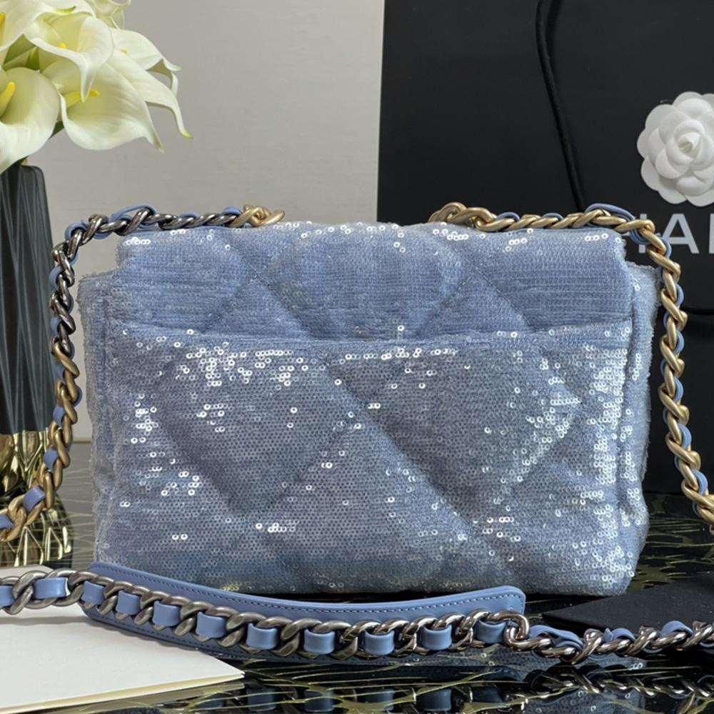 Chanel 19 sequin Flap Bag - Image 5