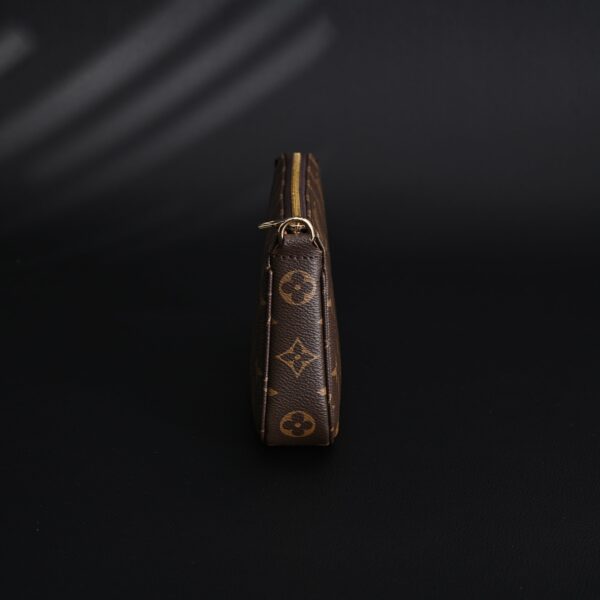 Louis Vuitton Pochette Accessoires Monogram Canvas Clutch Bag – Brown with Gold Chain (M82766)