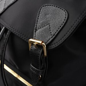 Burberry The Rucksack – Black Nylon & Leather Backpack with Gold-Tone Hardware - Image 7