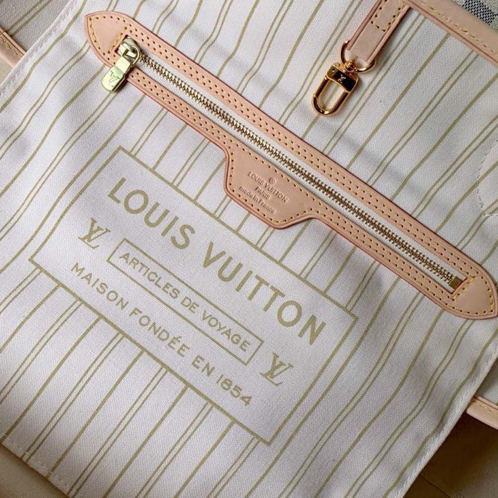 Louis vuitton NEVERFULL MM damier azur Beige - Image 5