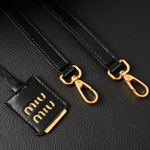 Miu Miu Black Matelassé Leather Top Handle Bag - Image 17
