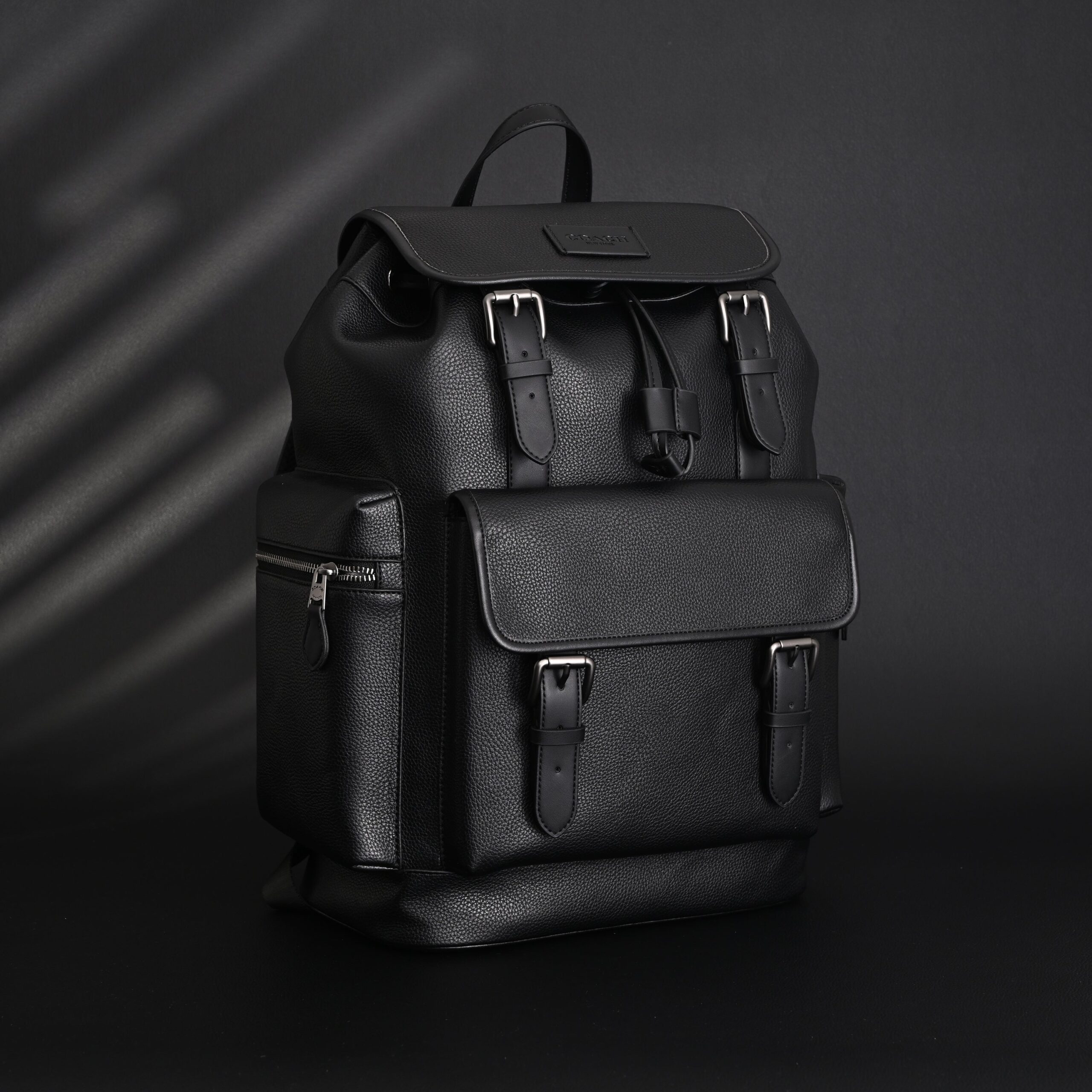 Prada Nylon & Leather Multi-Pocket Backpack – Black - Image 16