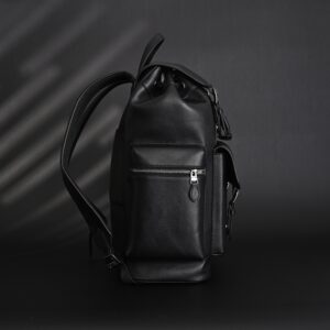 Prada Nylon & Leather Multi-Pocket Backpack – Black - Image 2
