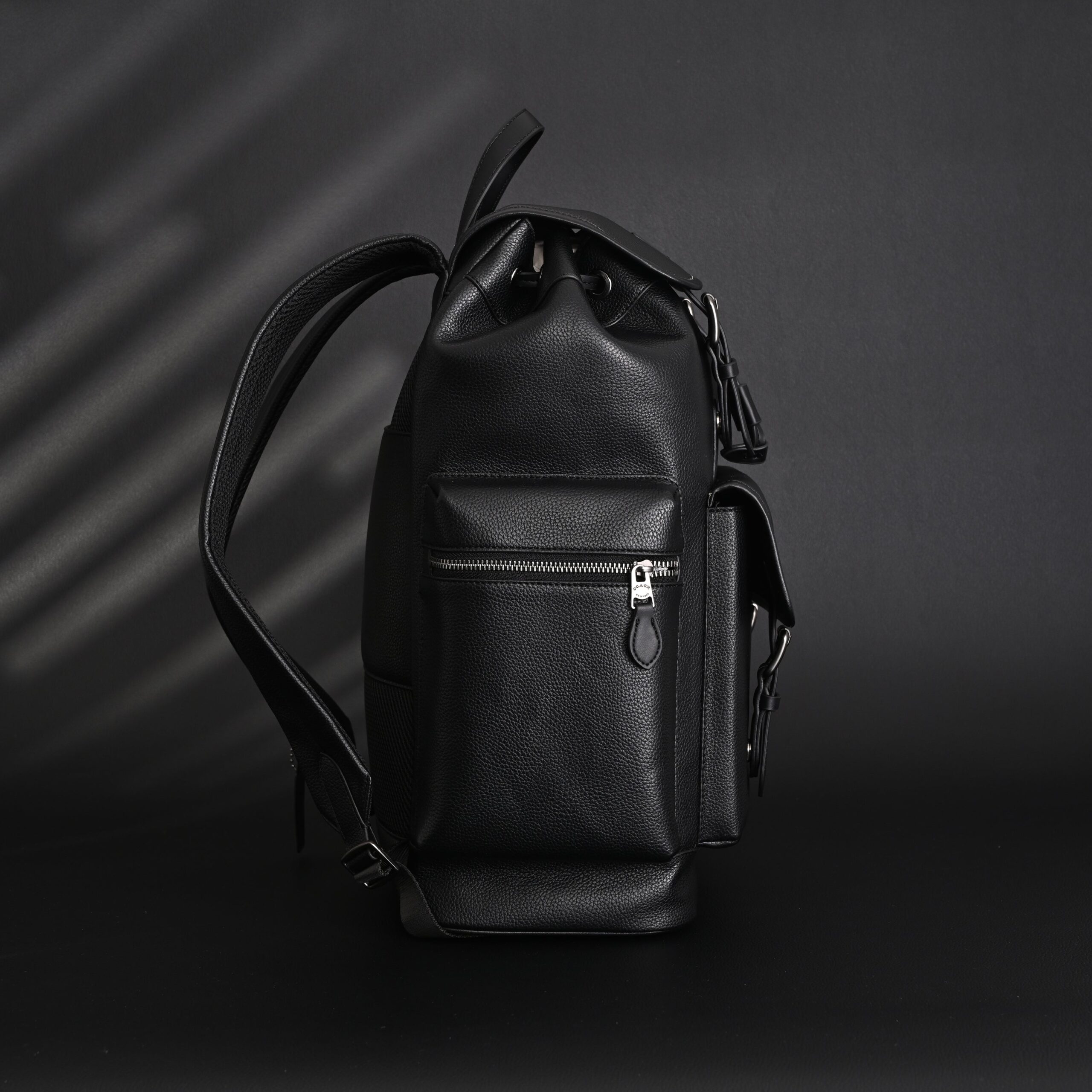 Prada Nylon & Leather Multi-Pocket Backpack – Black - Image 2