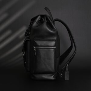 Prada Nylon & Leather Multi-Pocket Backpack – Black - Image 4