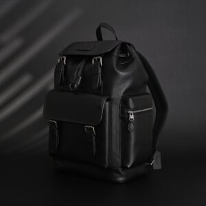 Prada Nylon & Leather Multi-Pocket Backpack – Black - Image 5