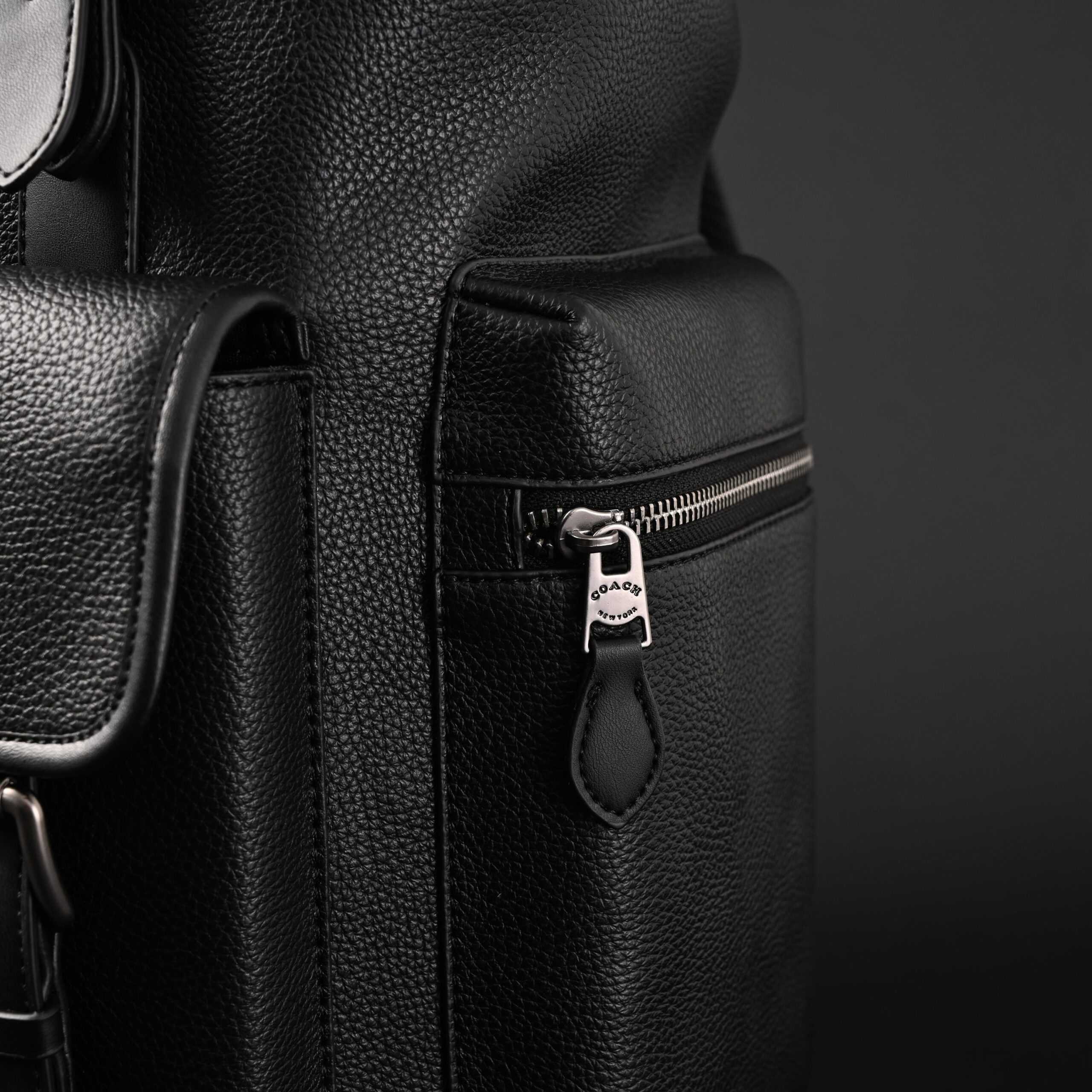 Prada Nylon & Leather Multi-Pocket Backpack – Black - Image 7