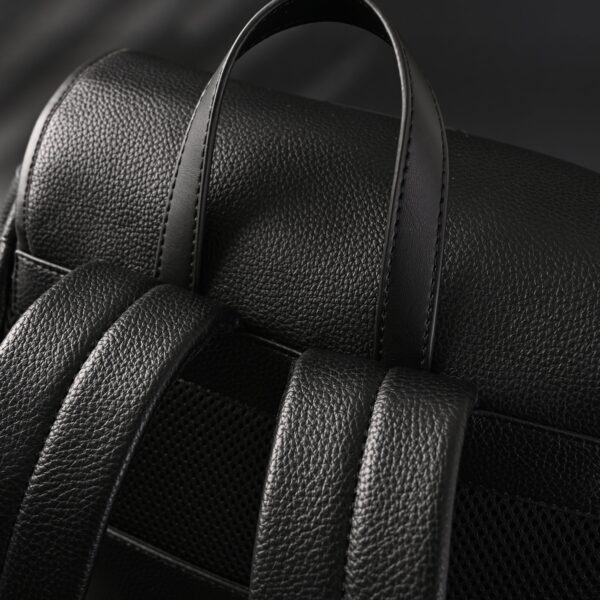 Prada Nylon & Leather Multi-Pocket Backpack – Black