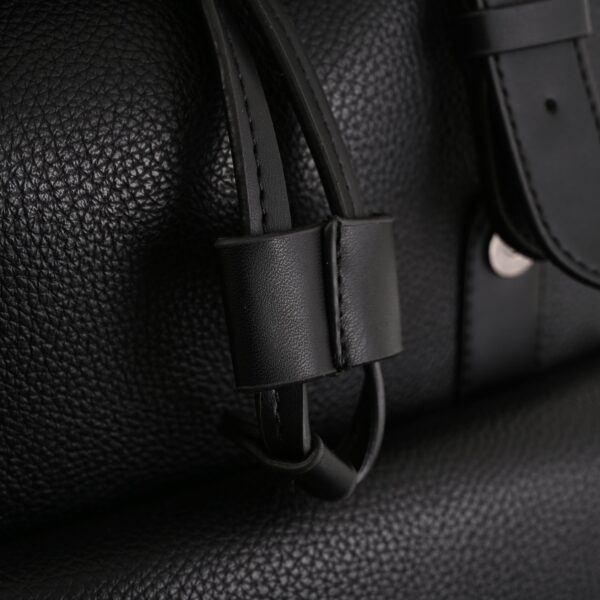 Prada Nylon & Leather Multi-Pocket Backpack – Black