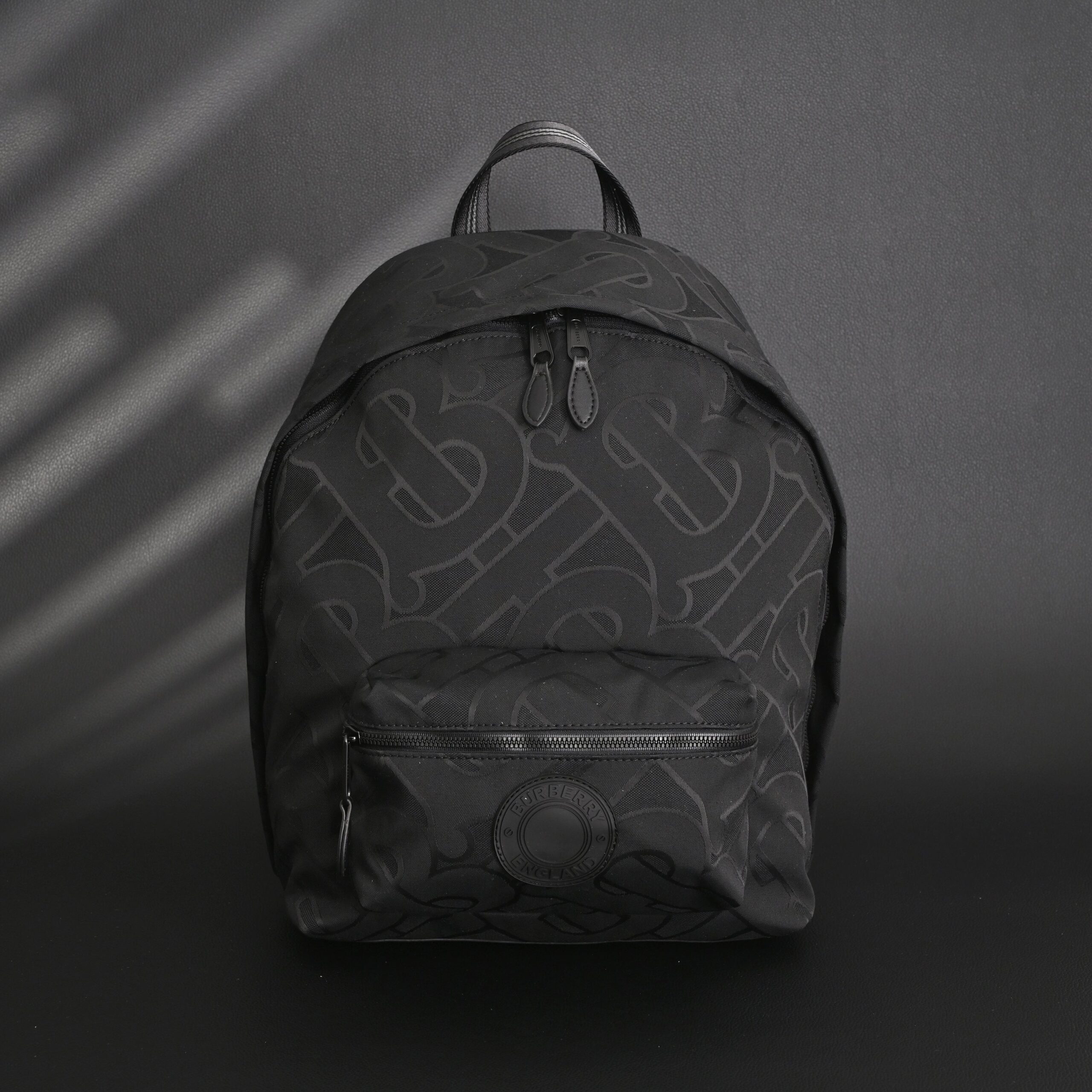 Burberry Monogram Black Nylon Backpack - Image 2