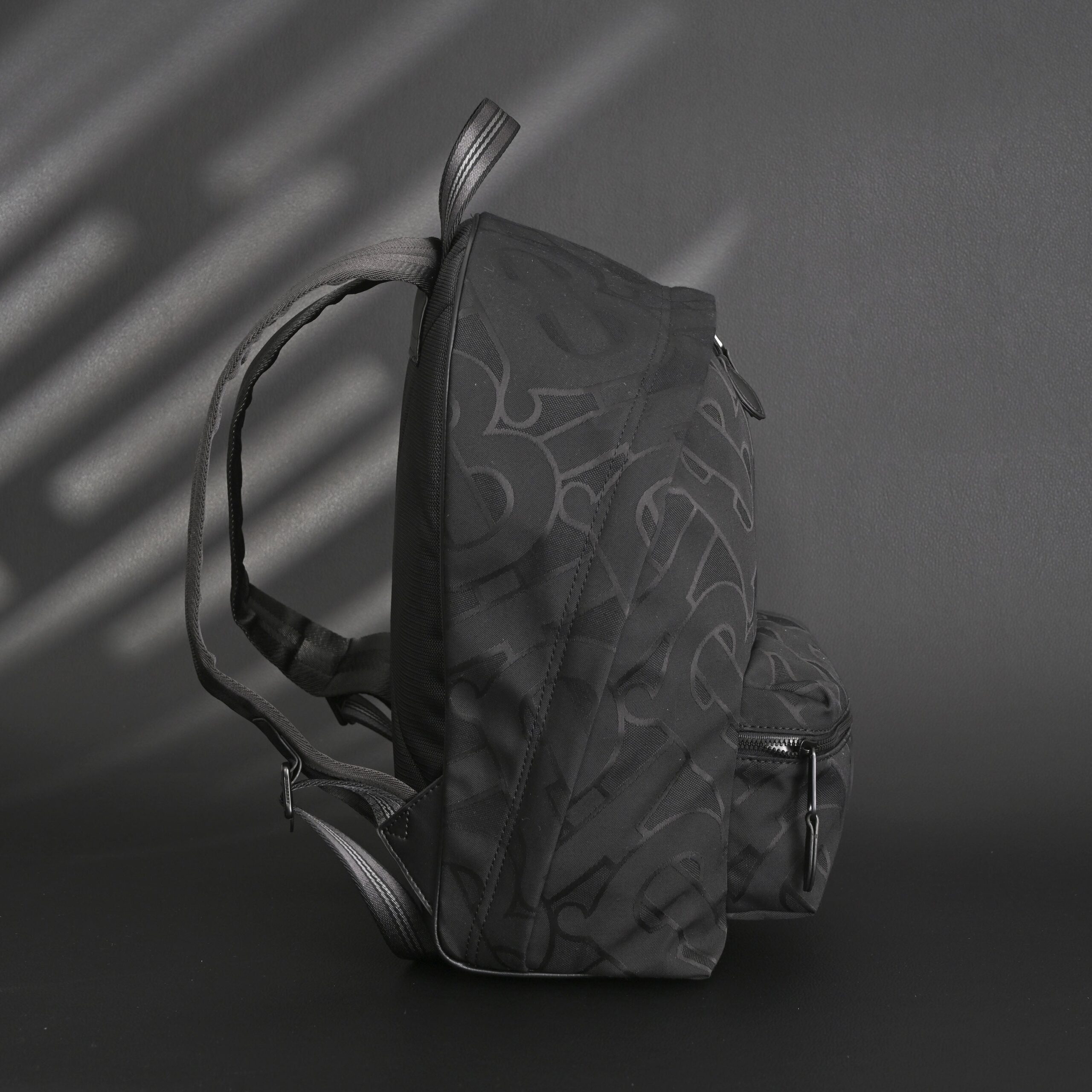 Burberry Monogram Black Nylon Backpack - Image 3