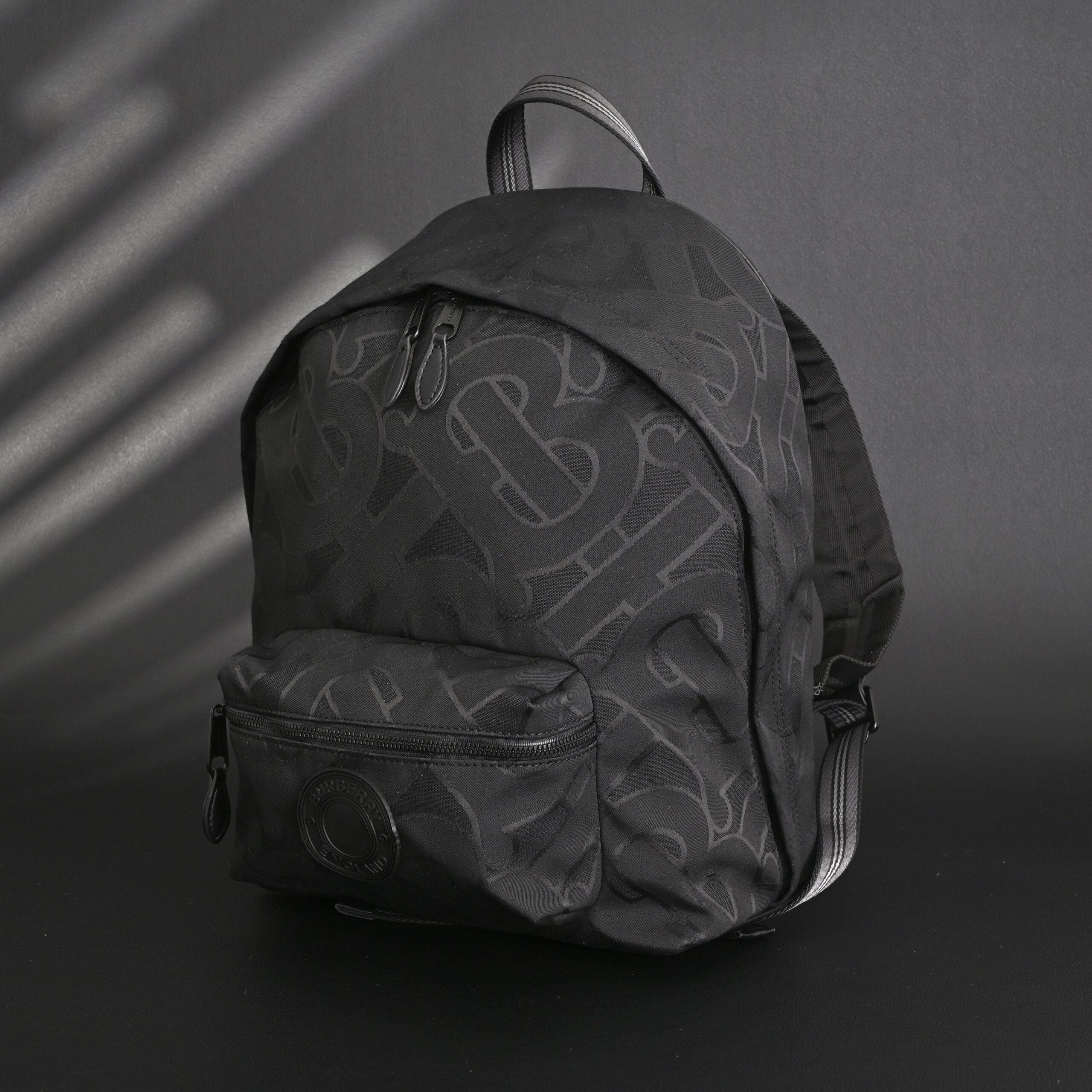 Burberry Monogram Black Nylon Backpack - Image 6