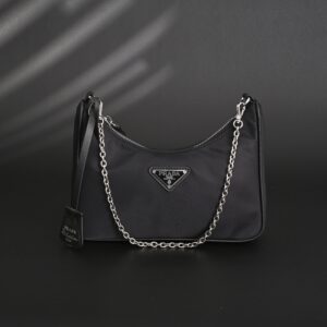 Prada Re-Edition 2005 Re-Nylon Shoulder Bag – Black - Image 4