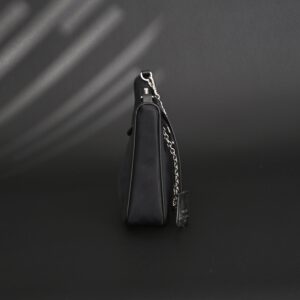 Prada Re-Edition 2005 Re-Nylon Shoulder Bag – Black - Image 7